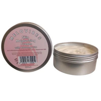 MELOVIBES CBD Healing Skin Cream 4000mg CBD Pain Relief Joints Back Muscle Body Care 200ml