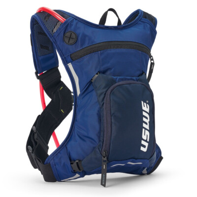 USWE Moto Hydro 3L Hydration Pack Bag Blue 2.0L 70 oz Hydrapak Bladder NEW