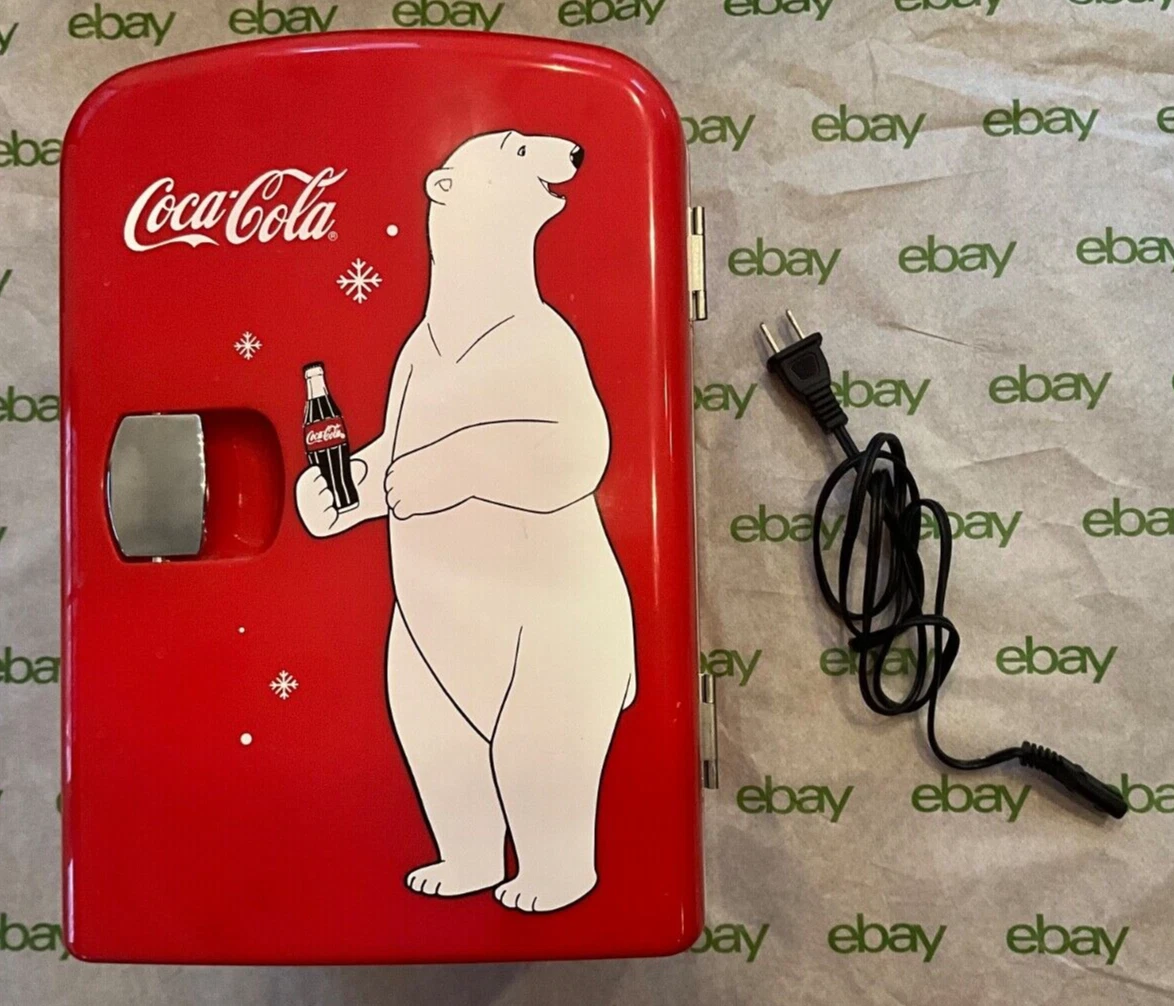 Coca-Cola Polar Bear Mini Fridge - Works Great! Hot or Cold!