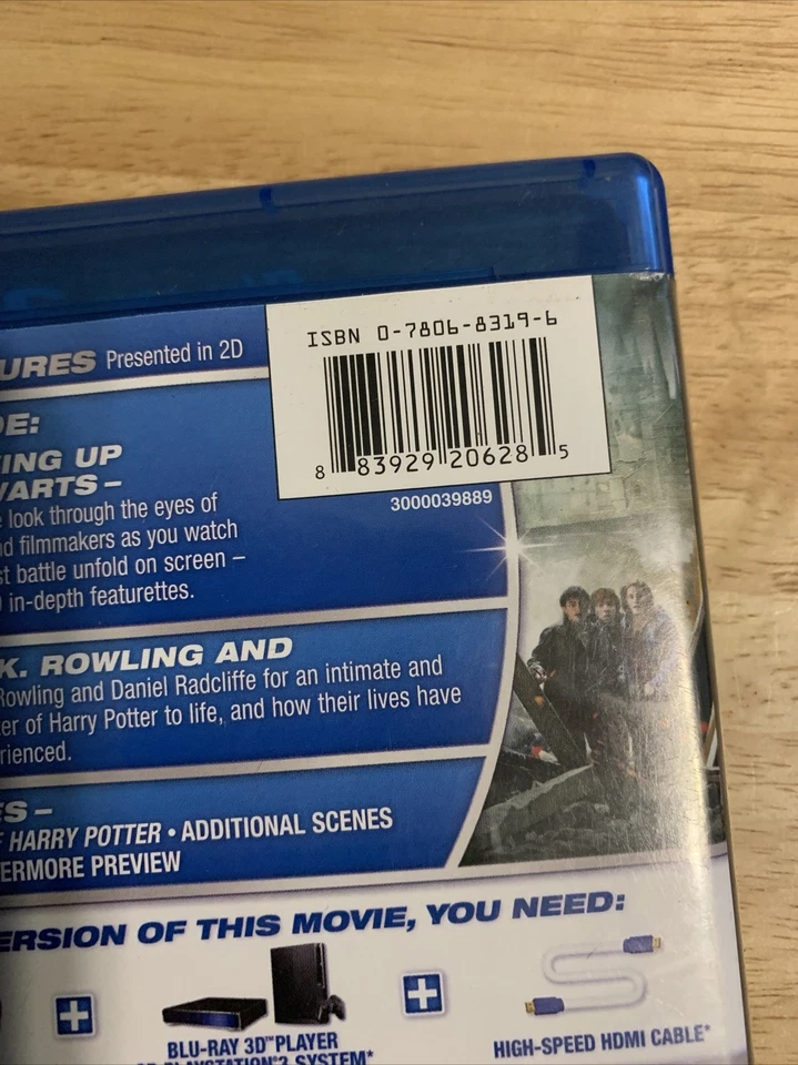 Harry Potter and Deathly Hallows: Part 2 - 3D(BluRay/DVD+3D)Authentic US Release - Image 4 of 4