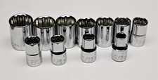 Craftsman 12pt. Stand SAE Inch Socket Set 11p...