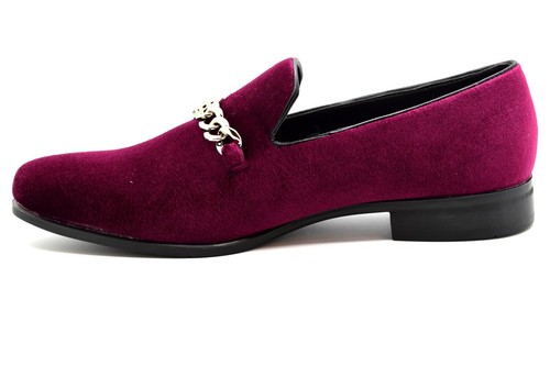 HERREN SAMTSCHNALLE SLIPPER DESIGNER KLEID PARTY HALBSCHUH HOCHZEIT SCHUHE UKGR 6-12 - Bild 15 von 25