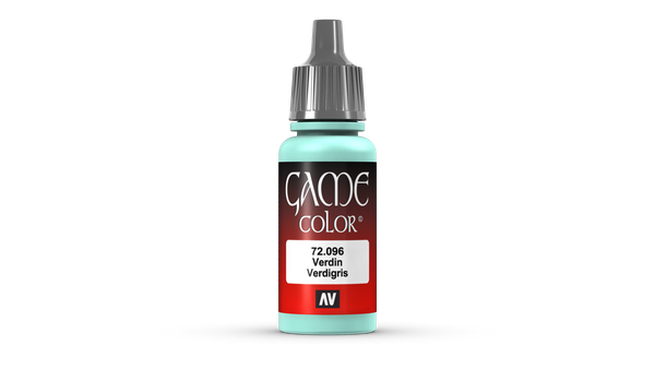(447,65€/1L) Game Color Acrylfarbe Vallejo 72096 Verdigris 17Ml Miniatur Farbe-image