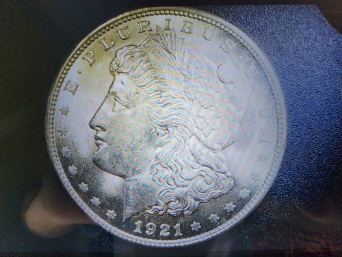 1921 Morgan Silver Dollar Brillant DMPLE - Picture 5 of 6