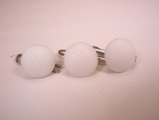 7/16" White Plastic Vintage Formal Shirt Stud set tuxedo wedding prom groom a308