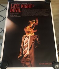 LATE NIGHT WITH THE DEVIL Original DS Double Sided 27x40 Movie Poster RARE