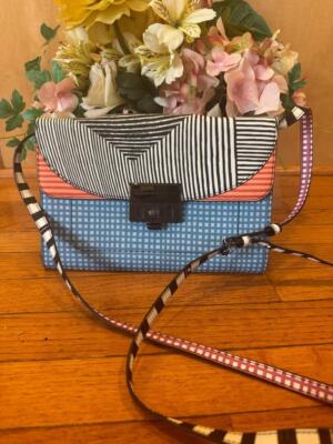 MARC BY MARC JACOBS 'Lip Lock - Optical Stripe' Crossbody Bag