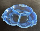 Vintage Duncan Miller-Tiffin-Canterbury Blue Neadymium 3 Part Dish Gorgeous! — photo 1