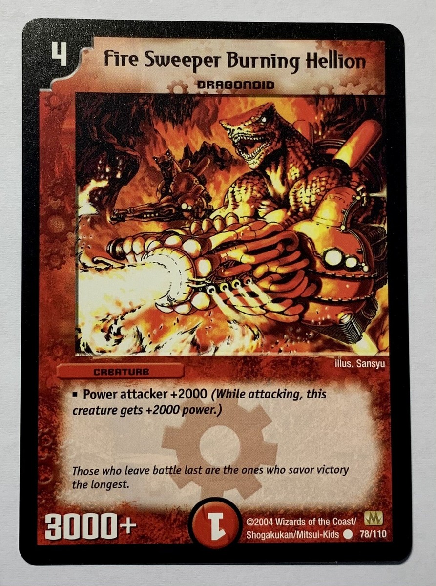 Duel Masters Fire Sweeper Burning Hellion 78/110 card | eBay