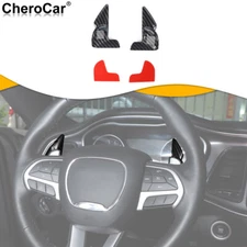 Carbon Steering Wheel Shift Paddle Extended Shifter Trim for Dodge Durango 2014+