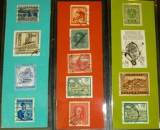 3 BOOKMARKS ~ AUSTRIA Laminated Real Postage Stamps-100 YEAR OLD STAMPS! Graz