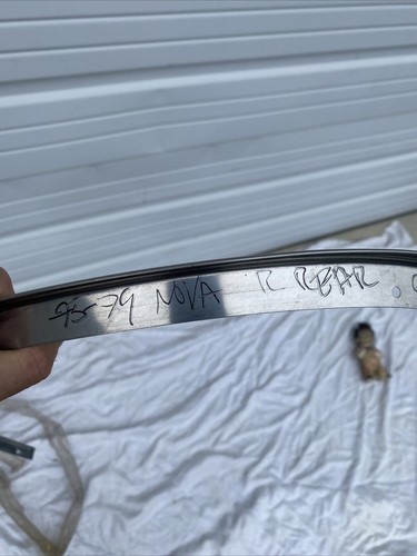 1975-79 Nova Rear Wheel Well Opening Molding RH Right Passenger Side Aftermarket - Picture 20 of 24