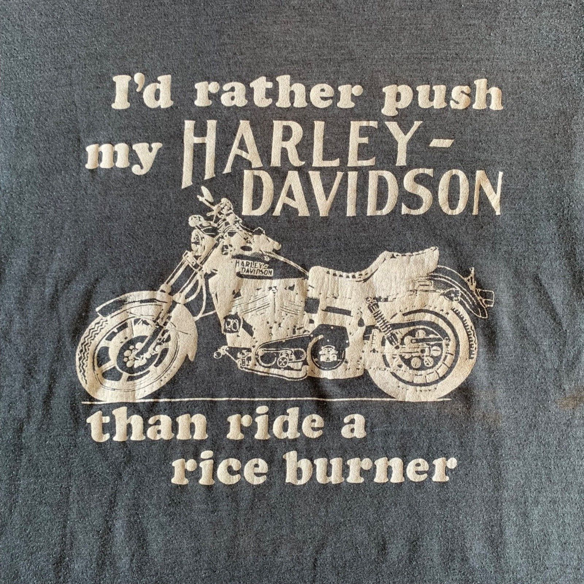 バイクウェア・装備 Harley-Davidson vintage Tshirt80s USA Harley-Davidson® Youth Roadway Leather Jacket Logo Short