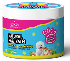 Natural Paw Balm Vet Recommended For Paws  Nose w/Almond, Aloe, Vitamin E, 150g