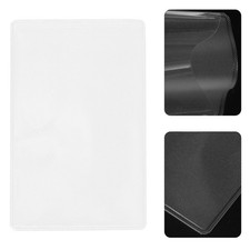 5 Pcs Business Card Plastic Sleeves Id Badge Protector Clear Credit Holder