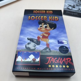 Soccer Kid; Atari Jaguar Cart w/manual, white insert, Cart bag CIB