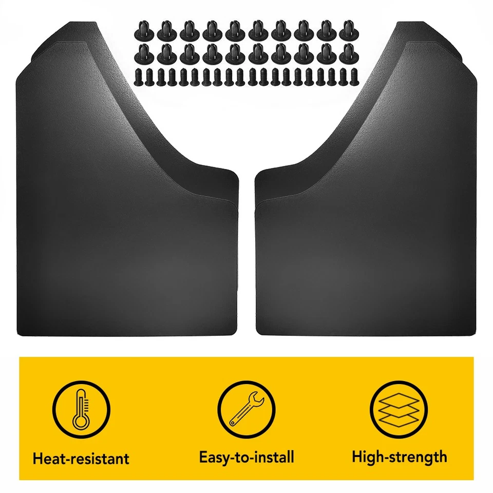 4-PCS Universal Car Mud Flaps Splash Guards for Front Rear Auto Car Accessories Foto 2 de 4