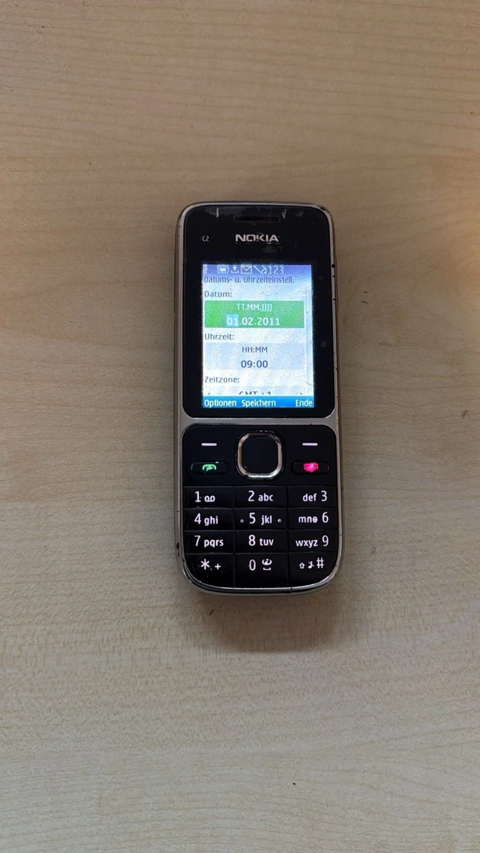 Nokia C2 Classic - Schwarz C2-01 RM-721 Geprüft, Händler Garantie Accu Neu Top
