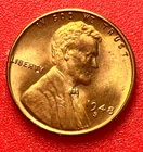 1948-S Lincoln Wheat Cent Penny GEM RED BU From an Original Bank Roll