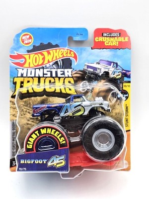 Hot Wheels Monster Truck Stunt Storm 2020 Bigfoot 45th Anniversary Crushable Car