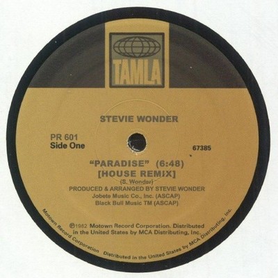 STEVIE WONDER Paradise (Remixes) 12'' NEW VINYL unofficial 