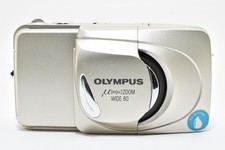 Olympus  mju ZOOM WIDE 80 Compact Film Camera Silver EXC  From JAPAN E3295
