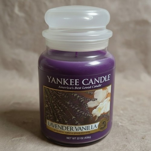 Yankee Candle Housewarmer Lavender Vanilla 22oz Large Jar Never Burned Rare USA