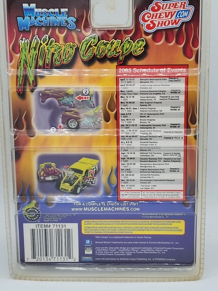 Muscle Machines Stinger 33 Jeep Willys Nitro Coupe Bruce Boland Rec NC03-05 - Image 4 of 4