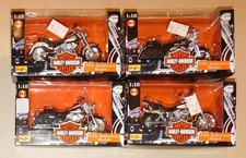 1998 Maisto - Harley Davidson Series 3 - Lot of 4 - w/ Fat Boy & Road King