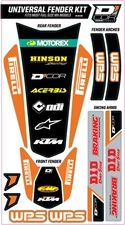 Dcor Universal Rear Fender Trim Kit - Full Size - KTM Motorcycle Dirt Bike