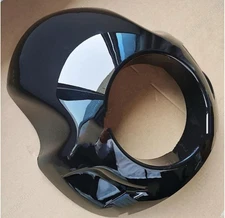 5.75" Smoke Headlight Fairing Mask With Kits For Harley