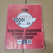 1988 Chevrolet Corvette Electrical Diagnosis Service Manual Supplement 