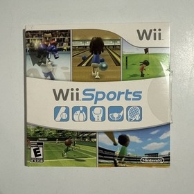 Wii Sports (Nintendo Wii, 2006) Complete W/ Disc, Sleeve, Manual CIB TESTED