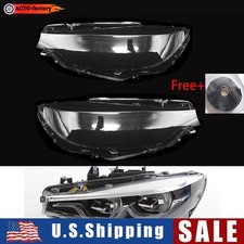 Pair Headlight Lens Shell For Bmw F32 F33 F36 F80 F82 F83 418d M4 Led 17-18 Lci Pair Headlight Lens Shell For Bmw F32 F33 F36 F80 F82 F83 418d M4 Led 17-18 Lci
