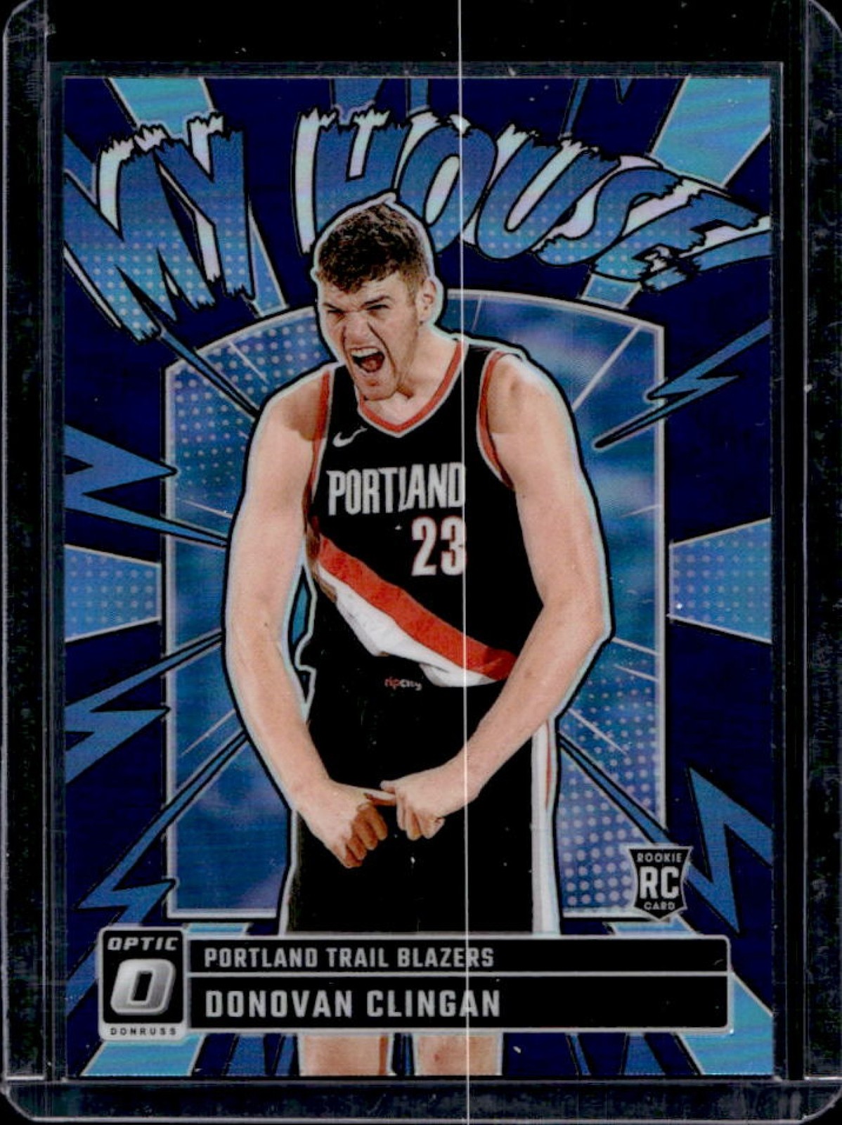 2024-25 Panini Donruss Optic Donovan Clingan My House RC Purple #1 Trail Blazers