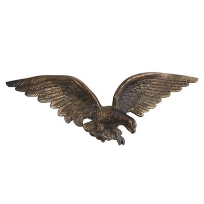 Large Brass American Eagle Wall Hanging 29'' Patriotic Federal Eagle Wall Decor