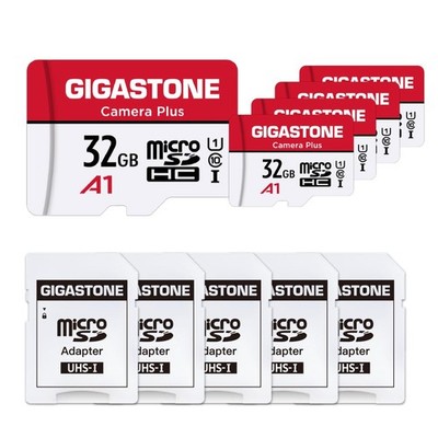 GIGASTONE 32GB 5er Pack Micro SD Karte Kamera Plus 32GB, 32GB 5PK 