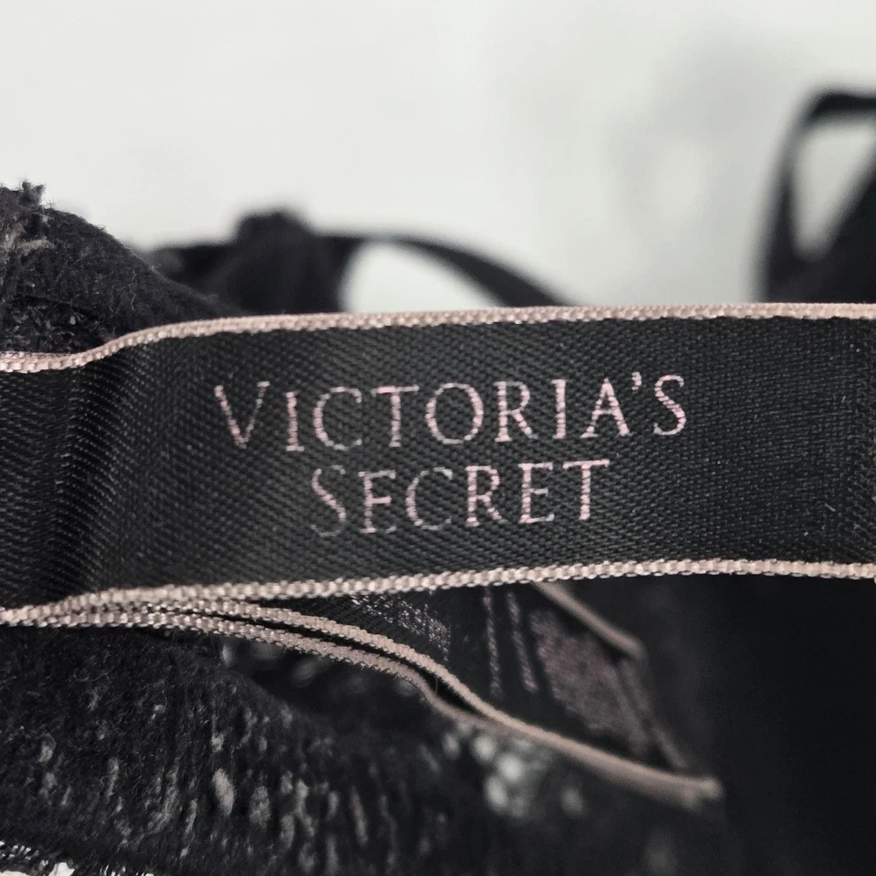 Victoria's Secret Women Bra 36C Black Dream Angels Push Up Underwired Lace - Image 3 of 4