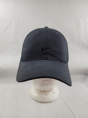 Vintage Nike Tailwind Hat Black Gray Dri Fit Running Athletic Cap Strap Back