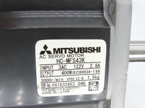 MITSUBISHI HC-MFS43K SERVO MOTOR USED (1229170828 - ) - Picture 3 of 3