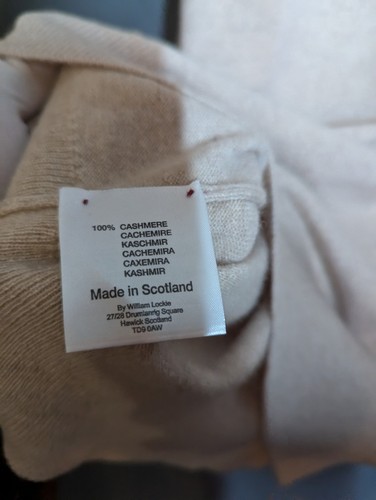 Maglione Rugby William Lockie Monaghans 4 Strati Crema Cashmere Uomo Taglia 46 - Foto 6 di 19
