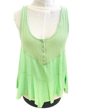 Urban Outfitters Boho Tunic Mini Dress Green Pieced Tank Top Size S