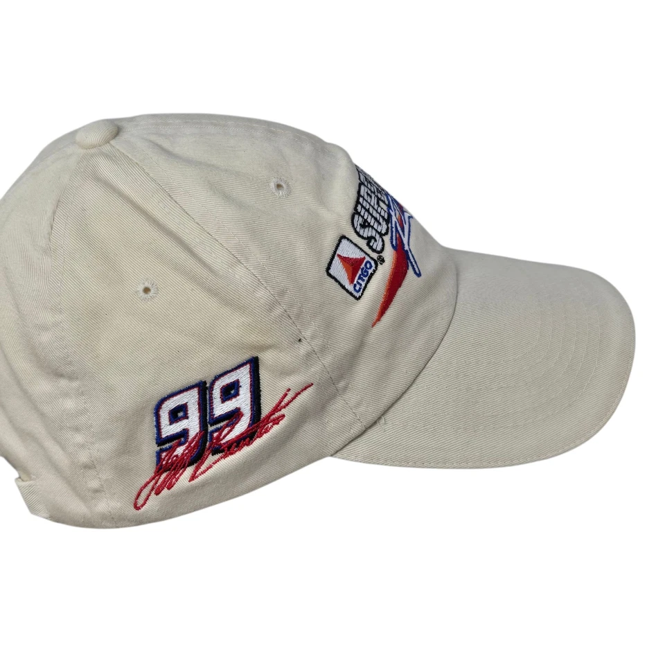Sombrero Jeff Burton Citgo Nascar #99 Gorra Hebilla Correa Trasera Bronceado Roush Racing Foto 3 de 4