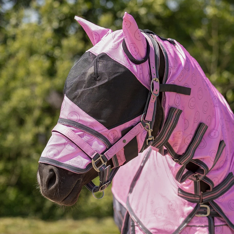 QHP Fliegendecke mit Halsteil und passender Haube Collection cheery pink FS 26 - Bild 2 von 4