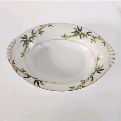 Narumi Japan Bali Hai 10'' Oval Vegetable Serving Bowl Spring Bamboo