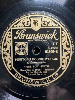 * 'PINE TOP' SMITH (piano solo) - Pine Top's Boogie Woogie / Pine Top's Blues