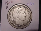 1909-D BARBER QUARTER VG + POPULAR BETTER DATE NICE PQ ORIGINAL COIN