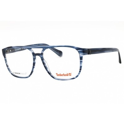 Timberland Men's Eyeglasses Shiny Blue Acetate Navigator Shape Frame TB50033 090