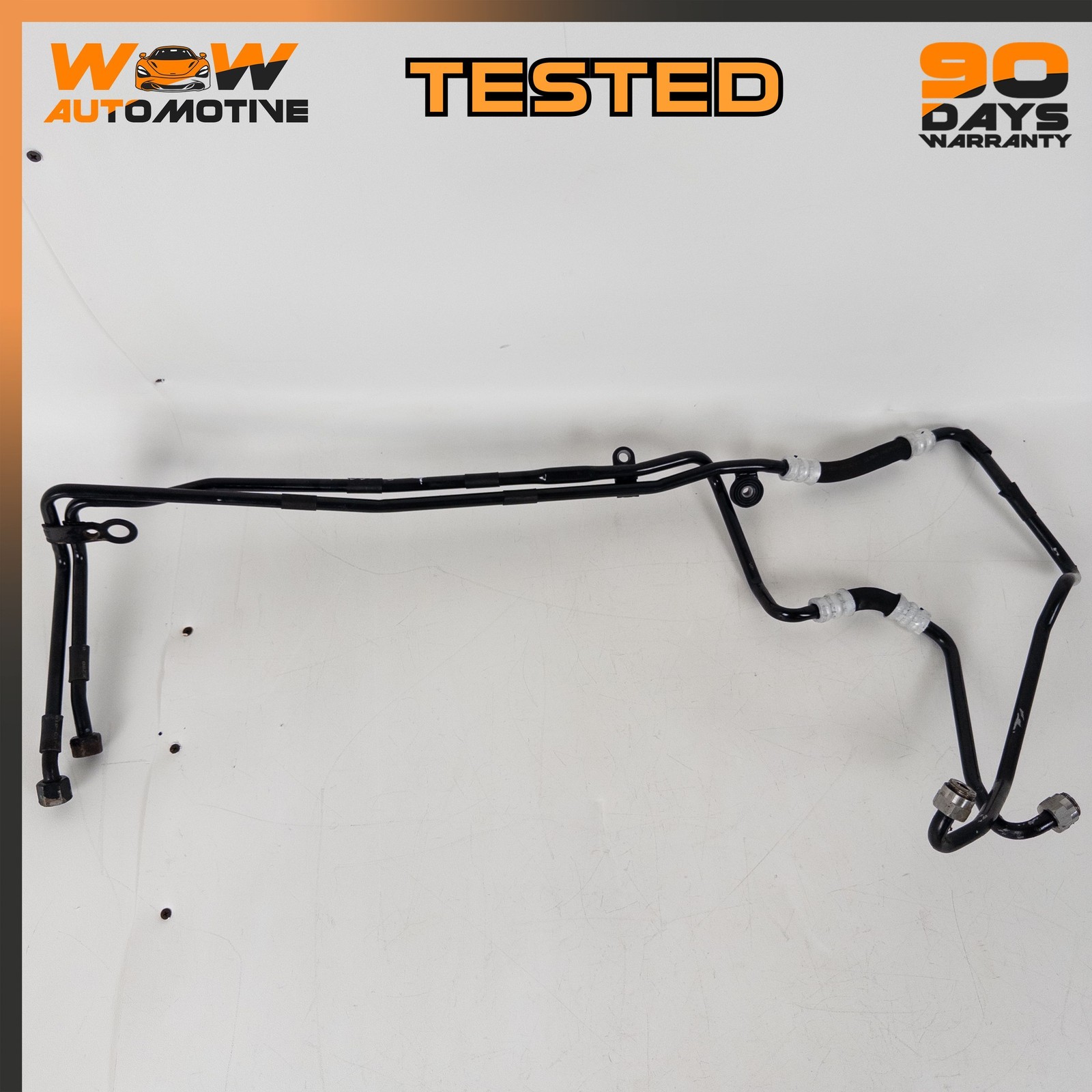 04-17 BENTLEY CONTINENTAL GTC FRONT TRANSMISSION OIL COOLER LINE HOSE OEM