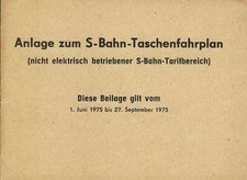 NRD Berlin 1975 S-Bahn System do KIESZONKOWEGO ROZKŁADU JAZDY BERLIŃSKIEJ KOLEI MIEJSKIEJ